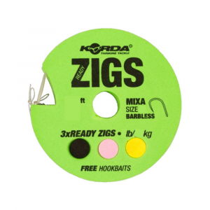 Готовая оснастка Korda Ready Zigs 6Ft 1.8м №10 barbed