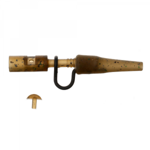 Безопасная клипса c фиксатором Carp Pro Metallic Lead Clips + Tail Rubbers Camo