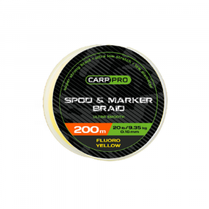 Шнур плетеный под спод-маркер Carp Pro Spod and Marker Braid 0.16мм 200м флуоро-желтый
