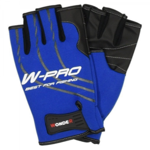 Перчатки неопреновые Wonder синие с черным без пальцев ХХL