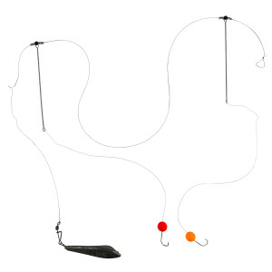 Оснастка для ловли пеленгаса с двумя крючками