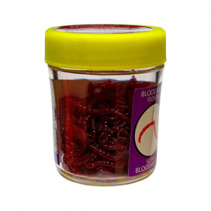 Силиконовая приманка Kosadaka Мотыль плавающий (банка 18г) красный