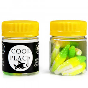 Силиконовая приманка Cool Place Maggot 4см сыр цвет 011