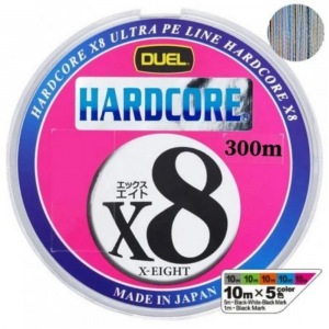 Шнур плетеный Duel Hardcore PE X8 #2.5 0.270мм 300м multicolor