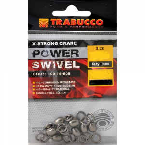 Вертлюги усиленные Trabucco X-Strong Crane Swivels №4/0 135кг
