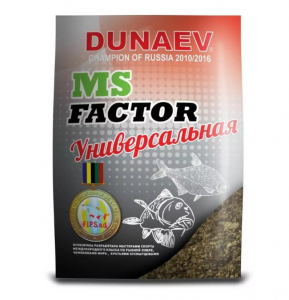 Прикормка Dunaev-MS Factor Универсальная чёрная 1кг