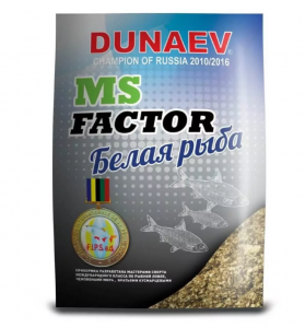 Прикормка Dunaev-MS Factor Белая Рыба 1кг