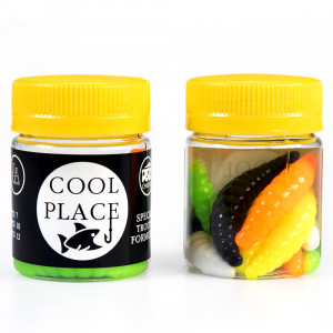 Силиконовая приманка Cool place Maggot 4см сыр, Mix7