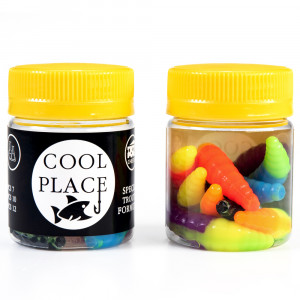Силиконовая приманка Cool place Maggot 4см сыр, Mix5