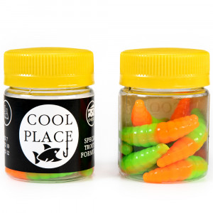 Силиконовая приманка Cool Place Maggot 4см сыр цвет 018