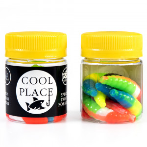 Силиконовая приманка Cool place Maggot 4см сыр, Mix3