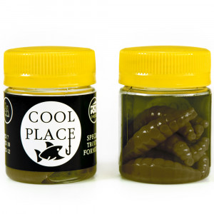 Силиконовая приманка Cool Place Maggot 4см сыр цвет 3