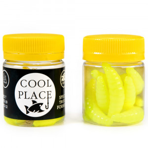 Силиконовая приманка Cool Place Maggot 4см сыр цвет 4