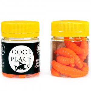 Силиконовая приманка Cool Place Maggot 4см сыр цвет 7