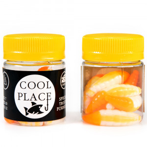Силиконовая приманка Cool Place Maggot 4см сыр цвет 06
