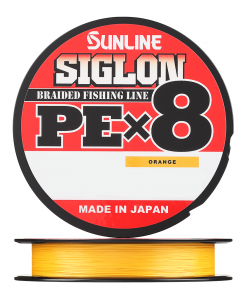 Плетёный шнур Sunline Siglon PE X8 150м #0.3 Оранжевый
