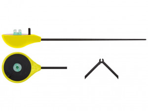 Удочка зимняя балалайка Salmo HANDY ICE ROD 24см, жёлтая