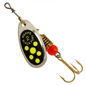 Вращающаяся блесна Mepps Comet Black Fury №2 silver-fluo-chart