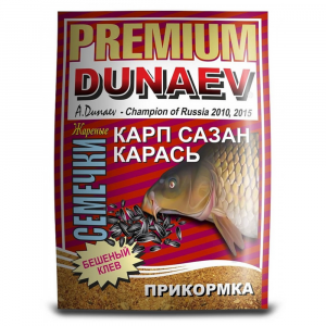 Прикормка Dunaev Premium Карп-Сазан Жареная семечка 1кг
