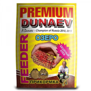 Прикормка Dunaev Premium Фидер Озеро Красная 1кг