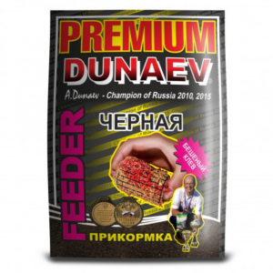 Прикормка Dunaev Premium Фидер Чёрная 1кг