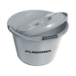 Ведро Flagman для прикормки с крышкой 18л