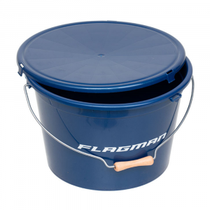 Ведро Flagman с крышкой 25л синее