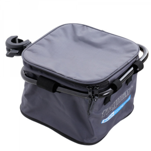 Ведро Flagman квадратное мягкое с креплением на платформу d36мм 25х25см 15л