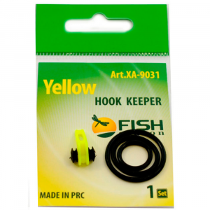 Держатель крючка на бланк удилища Hook Keeper Fish Season жёлтый