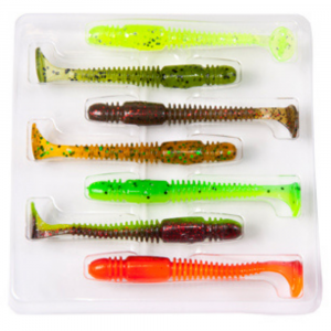 Мягкая съедобная приманка Lucky John Pro Series Tioga 2.4 цвет MIX1