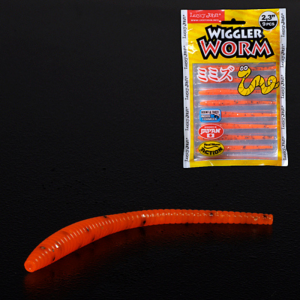 Мягкая съедобная приманка Lucky John Pro Series Wiggler Worm 2.3 цвет 036