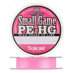 Плетёный шнур Sunline Small Game PE HG New 150м #0.15 Розовый