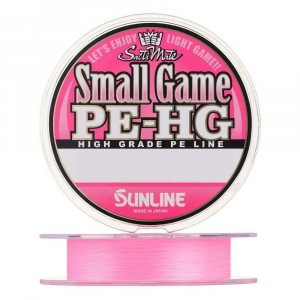 Плетёный шнур Sunline Small Game PE HG New 150м #0.3 Розовый