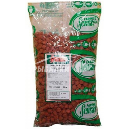 Пеллетс Sensas Club Rouge Fraise 4мм 1кг