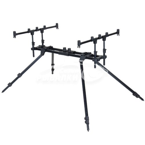 Род-под Carp Pro на 3 и 4 удилища Black Alu телескопический 4 ноги