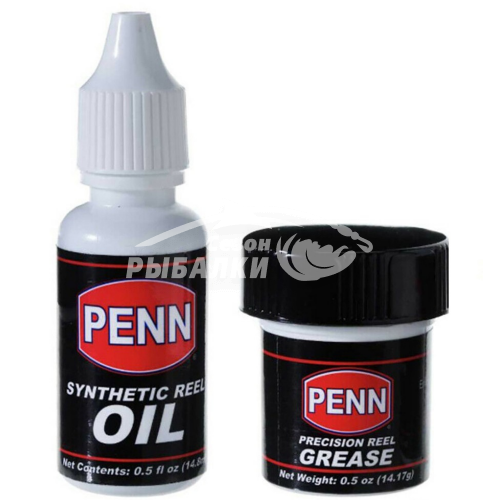 Смазка для катушек Penn  Angler Pack Oil (14.8мл) и Grease (14.17гр)