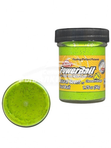 Паста форелевая Berkley Natural Scent Trout Bait Cheese Light GRN 50гр