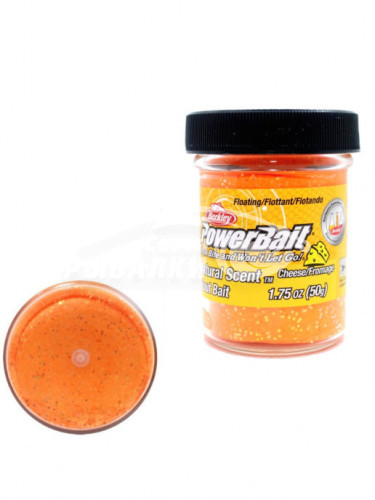 Паста форелевая Berkley Natural Scent Trout Bait Cheese FLUO Orange  50гр