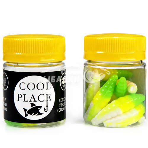 Силиконовая приманка Cool Place Maggot 4см сыр цвет 011