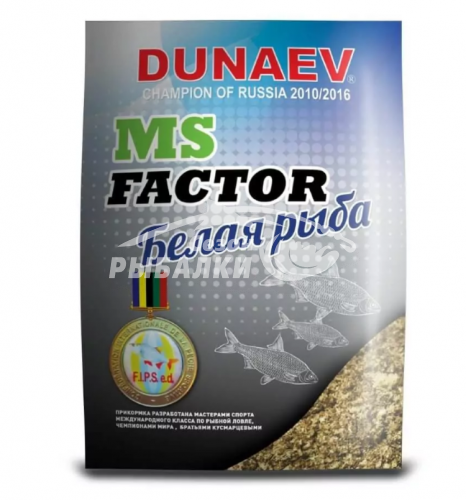 Прикормка Dunaev-MS Factor Белая Рыба 1кг