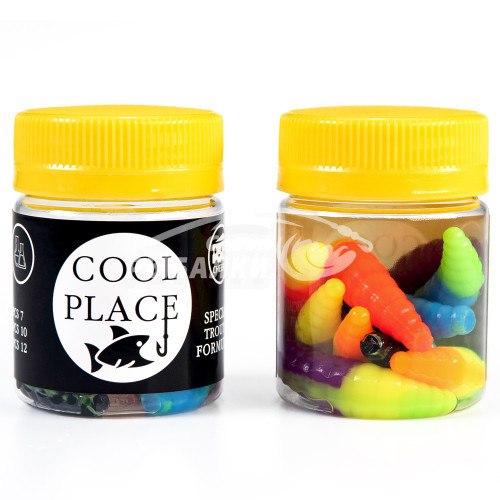 Силиконовая приманка Cool place Maggot 4см сыр, Mix5