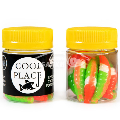 Силиконовая приманка Cool Place Maggot 4см сыр цвет 014