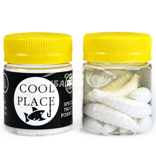 Силиконовая приманка Cool Place Maggot 4см сыр цвет 1