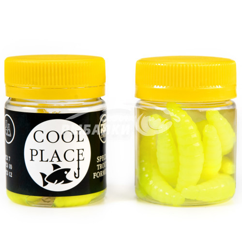 Силиконовая приманка Cool Place Maggot 4см сыр цвет 4