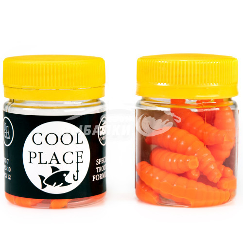 Силиконовая приманка Cool Place Maggot 4см сыр цвет 7