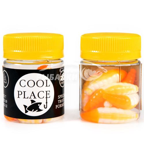 Силиконовая приманка Cool Place Maggot 4см сыр цвет 06
