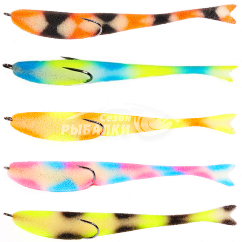 Поролоновая рыбка Jig It 11см цвет MIX1