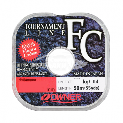 Флюорокарбон OWNER Tournament FC 50м, 0.14мм