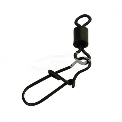 Вертлюжки с застёжкой Silver Stream Rolling Swivel with Duo-lock Snap №7, Black