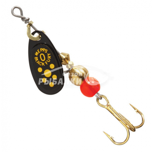 Вращающаяся блесна Mepps Comet Black Fury №0 black-yellow